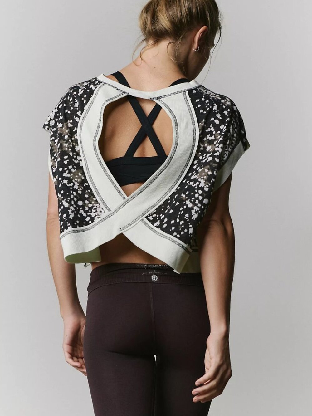 FP Movement by Free People My Time Printed Tee - Winter Cheetah - Size XS